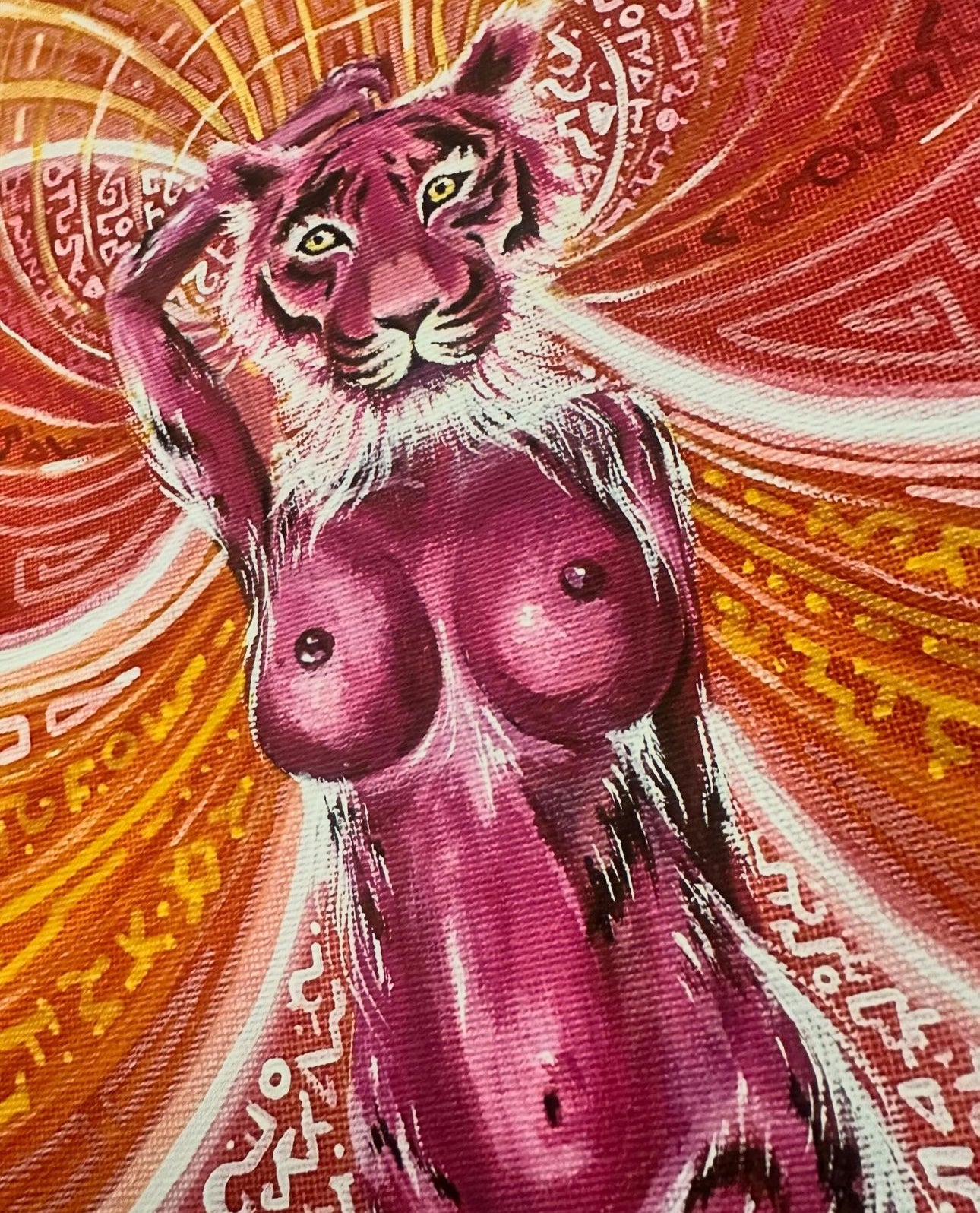 Divine Empress Original Canvas 8"x20