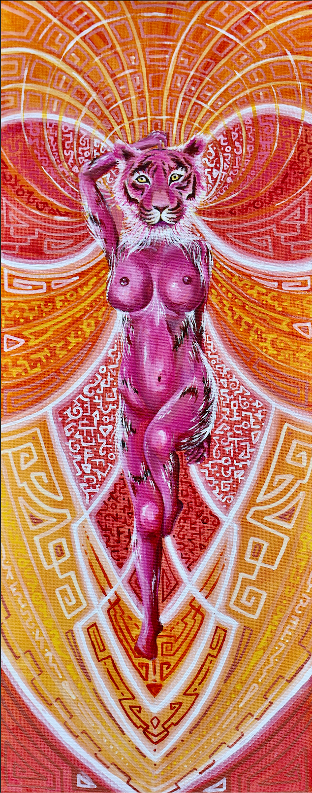 Divine Empress Original Canvas 8"x20